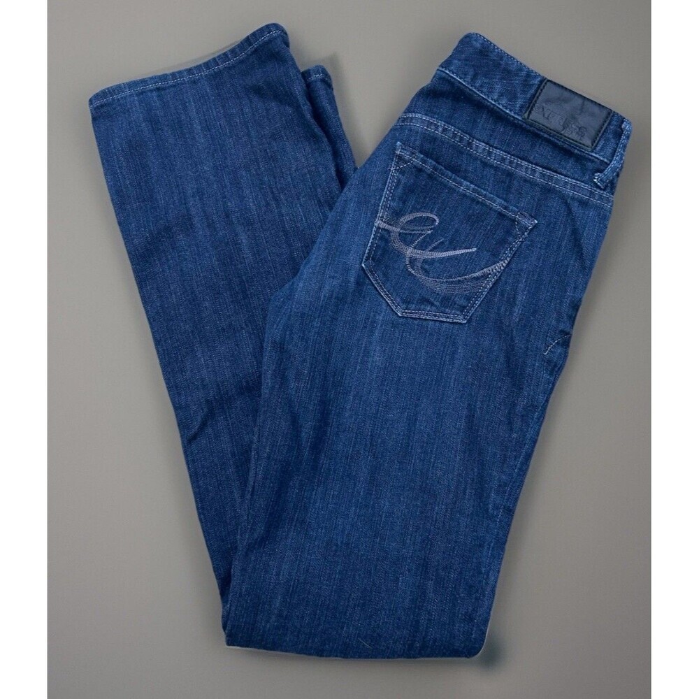 Express Jeans Womens 2R Stella Boot Cut Low Rise Stretch Dark Wash Denim Retro